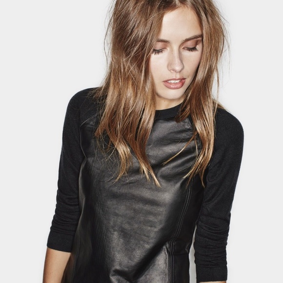 The Kooples sweater cashmere blend & leather - Picture 1 of 9